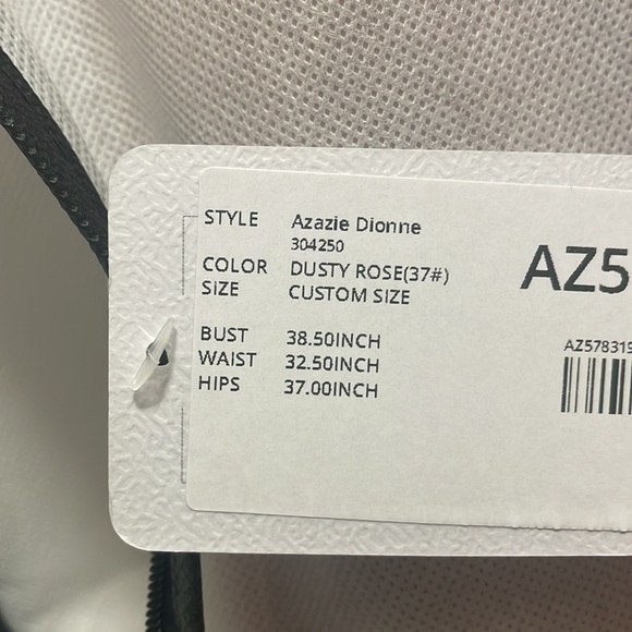 Azazie Dusty Rose Dionne Bridesmaid Dress - Picture 6 of 7